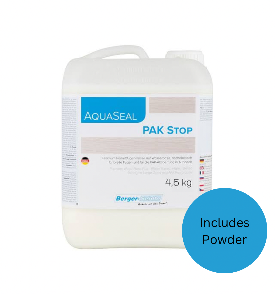 BERGER-SEIDLE | AQUA-SEAL PAK STOP WOOD FILLER (4.5KG)