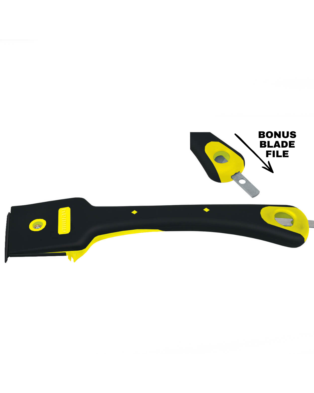 ALLWAY | HAND SCRAPER | (FE4) 4-EDGE | SOFT GRIP