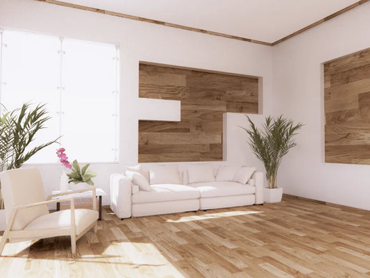 wooden floor in living room