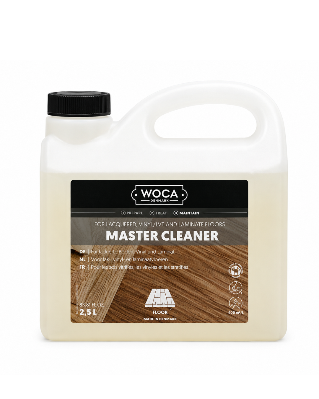 WOCA | MASTER CLEANER | LACQUERED, VINYL, LVT & LAMINATE FLOORS