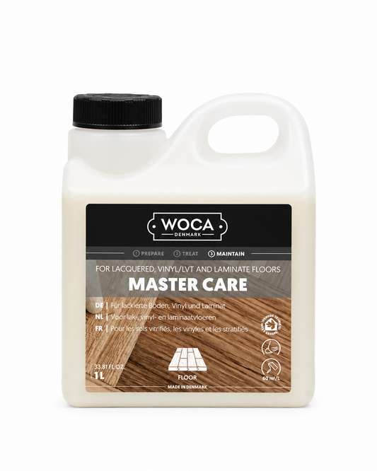WOCA | MASTER CARE | LACQUERED, VINYL, LVT & LAMINATE FLOORS | treatment