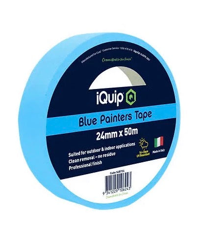 iQuip | BLUE PAINTERS TAPE | 24mm x 50m