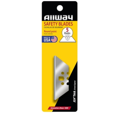 ALLWAY | UTILITY KNIFE BLADES (KBS5) | 5 PIECES