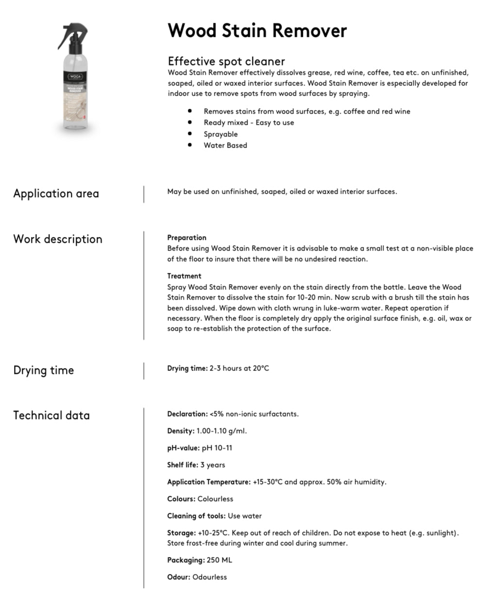 WOCA | WOOD STAIN REMOVER | OILED FLOORS