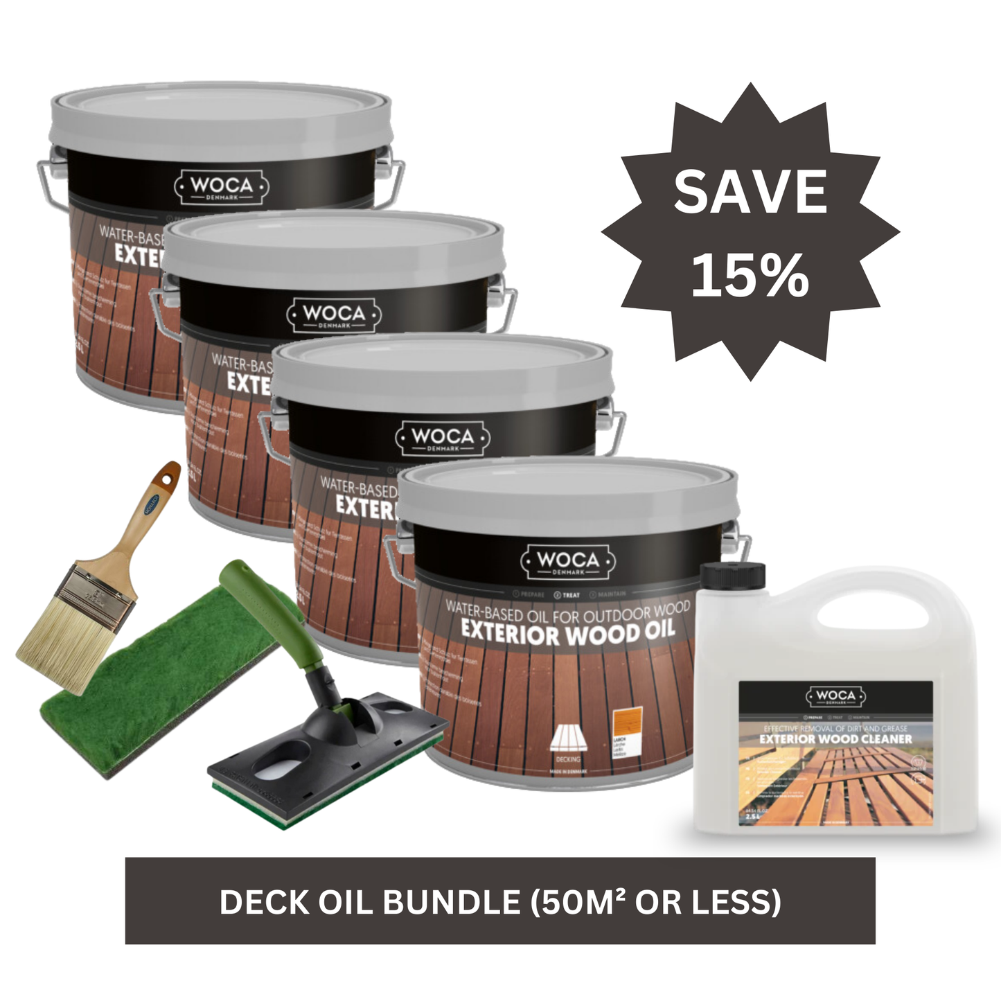 WOCA | DECK OIL BUNDLE (50M² OR LESS)