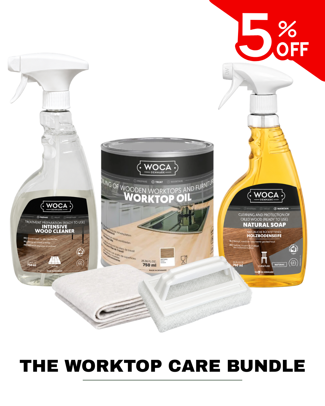 WOCA | BUTCHER BLOCK CLEAN & CARE BUNDLE